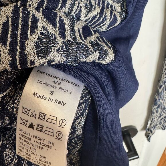 CHLOE Silver Metallic Long Sleeve Sweater - Picture 3 of 9